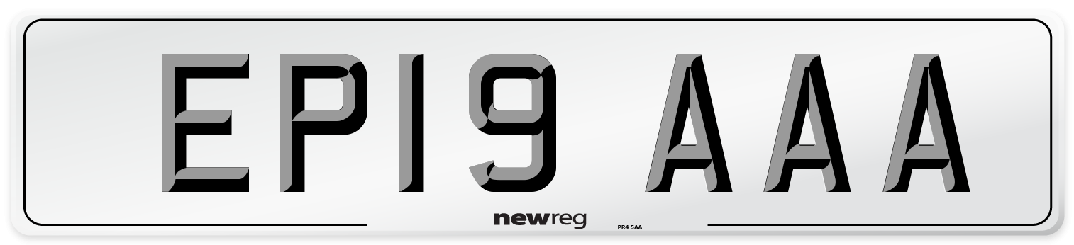 EP19 AAA Number Plate from New Reg
